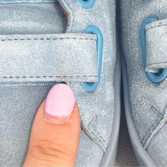 Freda Salvador LIBBY D'ORSAY SNEAKER Blue Suede Size 8 - Picture 11 of 16